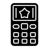 Mobile Phone Glyph Icon vector