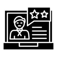 Feedback Glyph Icon vector