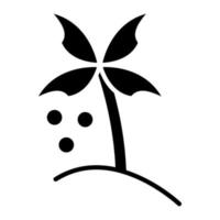 Palm Oil Glyph Icon vector