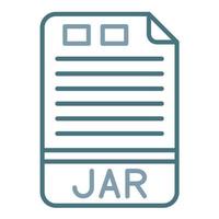 JAR Line Two Color Icon vector