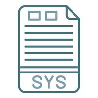 SYS Line Two Color Icon vector