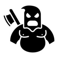 Executioner Glyph Icon vector