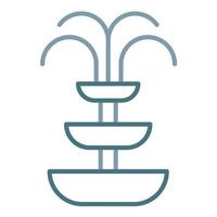 Fountain Line Two Color Icon vector