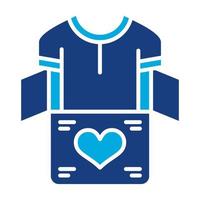 Clothes Donation Glyph Two Color Icon vector
