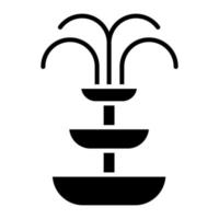 Fountain Glyph Icon vector