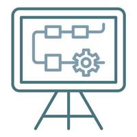 Strategy Line Two Color Icon vector