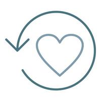 Restitution Line Two Color Icon vector