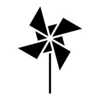 Pinwheel Glyph Icon vector