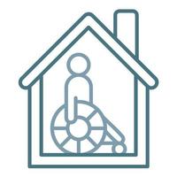 Hospice Line Two Color Icon vector