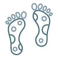 Reflexology Line Two Color Icon vector