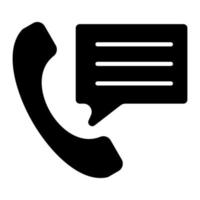 Contact Us Glyph Icon vector