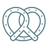 Pretzel Line Two Color Icon vector