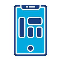 Mobile Phones Glyph Two Color Icon vector