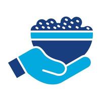 Food Donation Glyph Two Color Icon vector