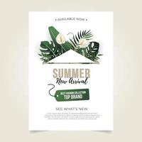 Summer Fashion New Arrival Poster Template vector