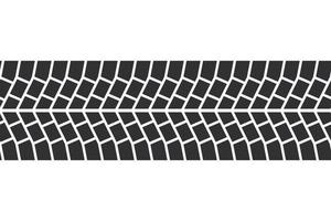 Auto tire tread seamless elements. Car tire patterns, wheel tyre tread track. Tyre print. Set of vector illustrations isolated on white background