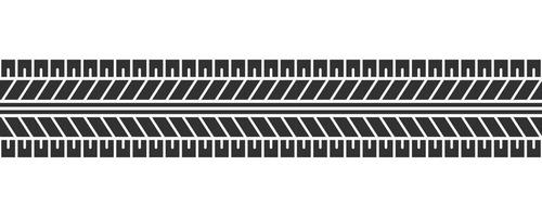 Auto tire tread seamless elements. Car tire patterns, wheel tyre tread track. Tyre print. Set of vector illustrations isolated on white background