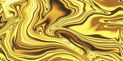 Black and gold liquid flow effect background Vector Image