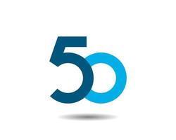 Number 50 vector design template