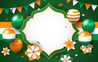 India Independence Day Background Template vector