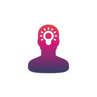 idea, insight icon on white vector