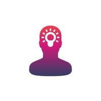 idea, insight icon on white vector