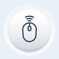 wireless mouse vector icon
