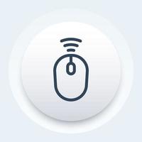 wireless mouse vector icon