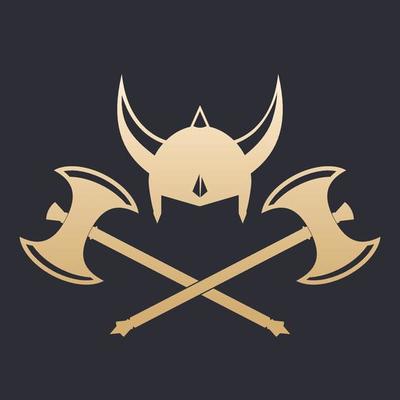 Vikings Helmet and crossed axes