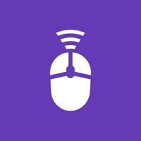 wireless mouse icon vector