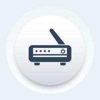 Router, modem icon vector