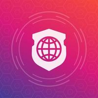 network security icon with shield vector