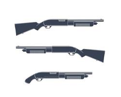 Shotguns isolated on white vector