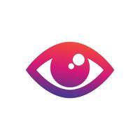 icono de ojo, oftalmología, elemento de logotipo óptico vector