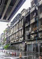 Unsightly run down poor dirty old areas in Bangkok Thailand. photo