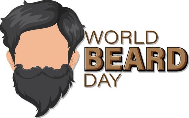 World beard day banner design