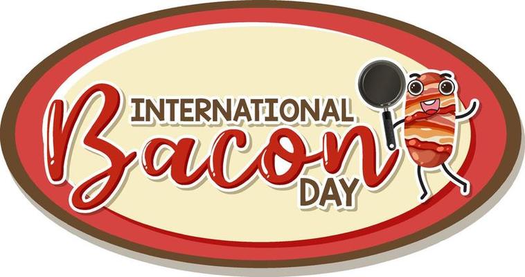 International bacon day poster design