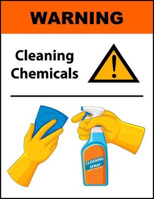 Cleaning chemicals warning banner