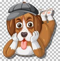 personaje de dibujos animados de perro beagle vector