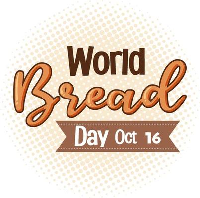 World bread day banner design