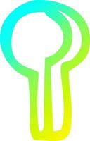 cold gradient line drawing cartoon keyhole vector