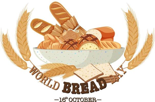 World bread day poster design