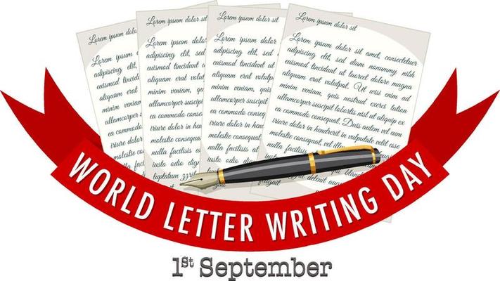 World Letter Writing Day Banner Design