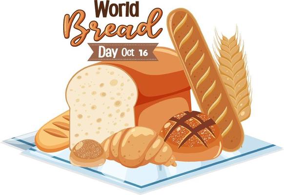 World bread day banner design