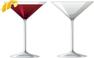 Martinez cocktail in the glass vector