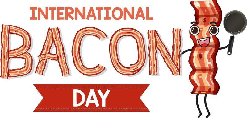 International bacon day poster design