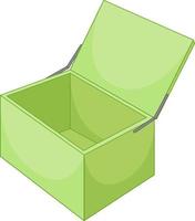 Open box on white background vector