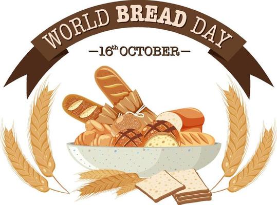 World bread day poster design