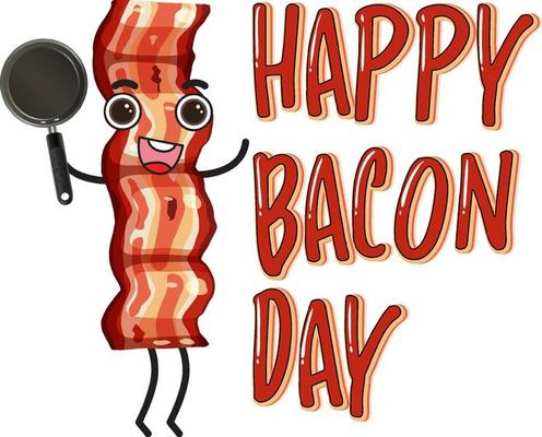 International bacon day poster template