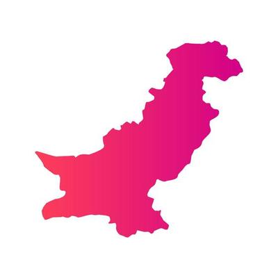 Illustrated pakistan map